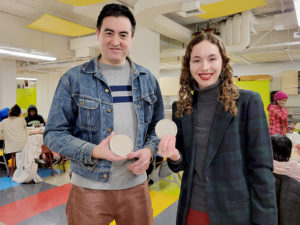 Guests were invited to join us in the Education Center for a clay mandala workshop!