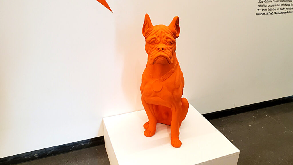 polizzi dog sculpture