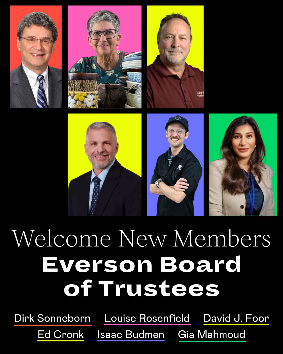 New Board of Trustee Members