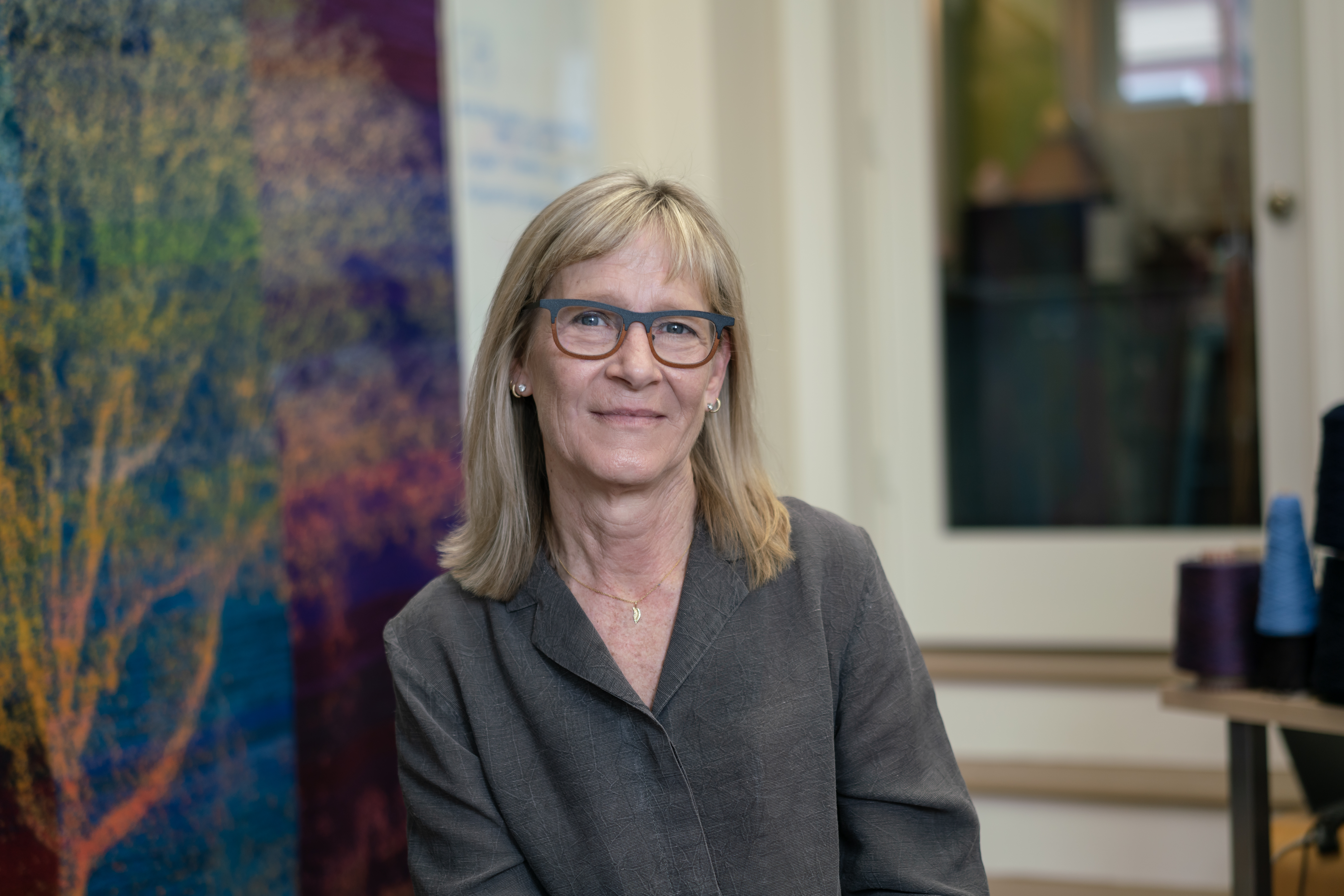 Ann Clarke Head shot Grouped together, works in "Under the Canopy" create space for artist and viewer to contemplate relationships, mortality, and shared labor.