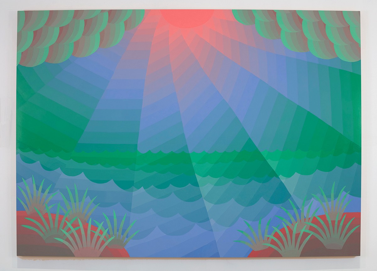 Pinwheel Sun with Clouds & Grass 2