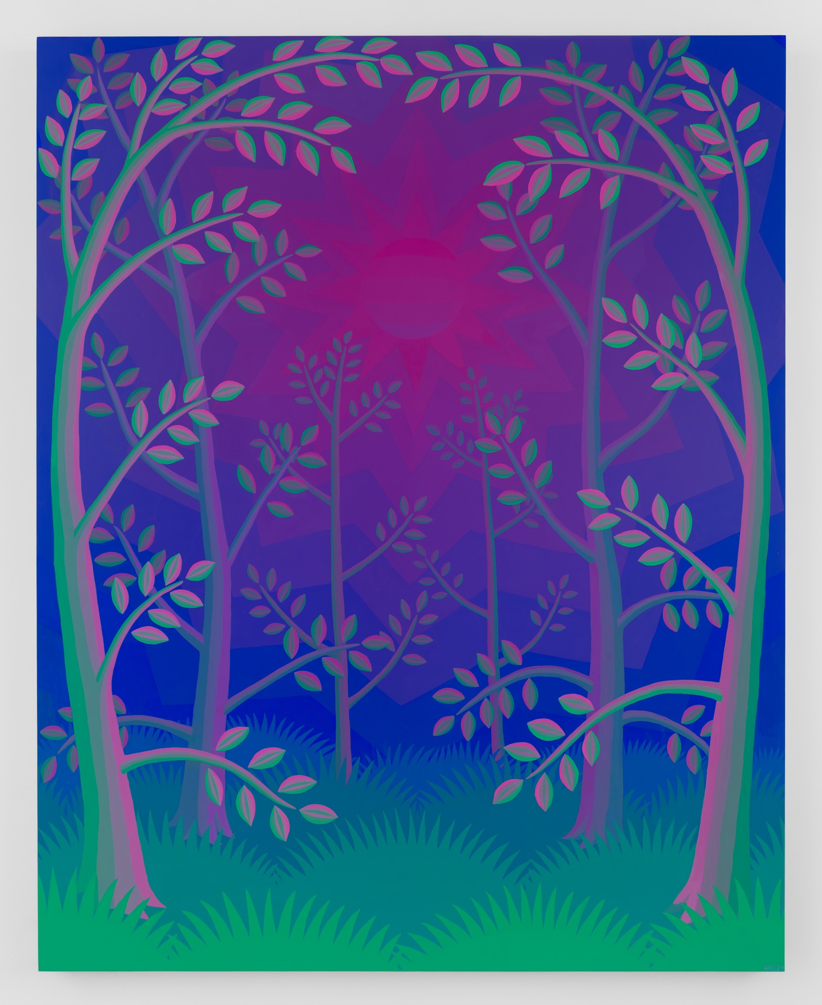 Trees with Dark Sun Amy Lincoln paints dreamy, atmospheric landscapes and seascapes recalling her childhood under the overcast skies of the Pacific Northwest.