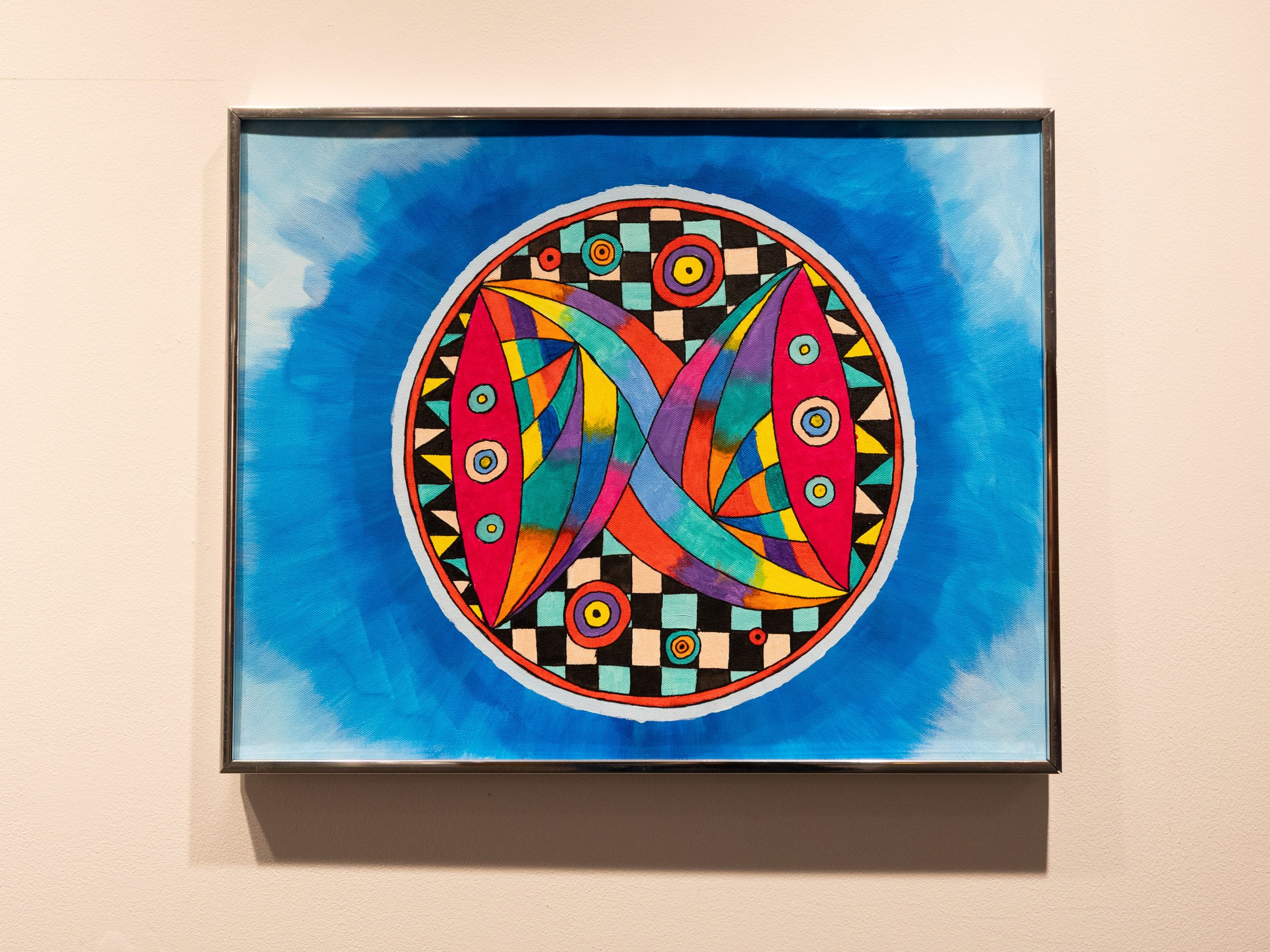 UNIQUE_lisa_turkki Acrylic painting called "Mandala" by Lisa Turkki for the exhibition UNIQUE.
